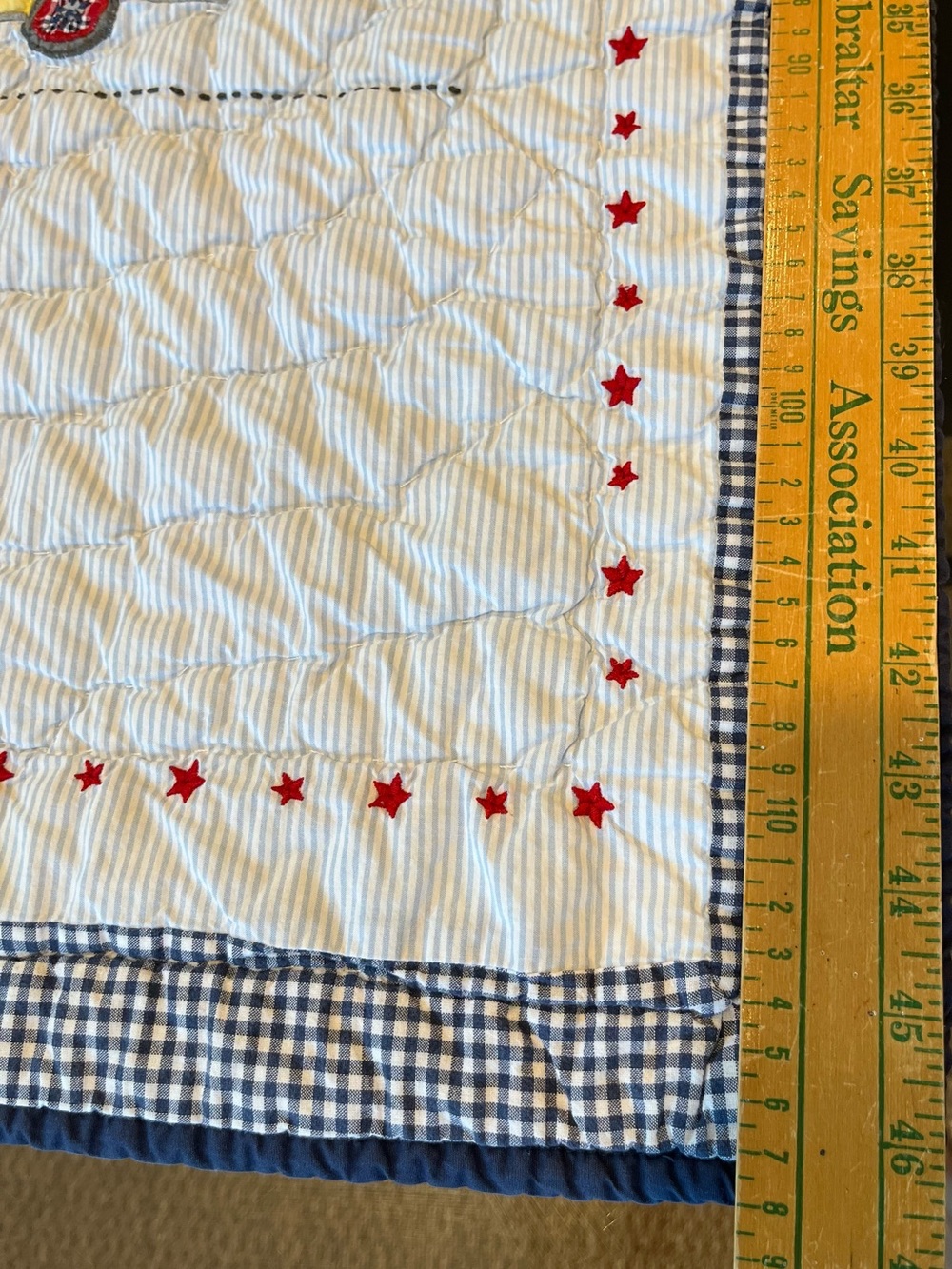 Pottery Barn Kids Quilted Race Car Baby Bedding Blue, Red, Green, Yellow - Picture 5 of 7